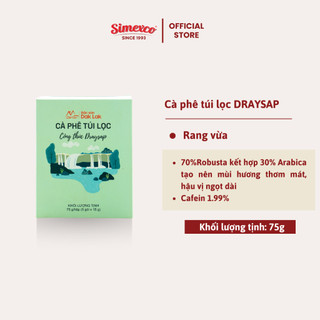 Cà phê túi lọc Robusta & Arabica công thức Draysap