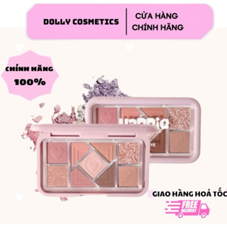 [HOLDLIVE] Bảng Phấn Trang Điểm Mắt Holdlive Happie 9 Ô Bền Màu , Lấp Lánh - Chính Hãng