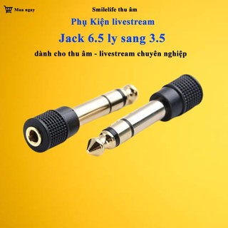 Jack chuyển 6.5 sang 3.5 HÀNG CAO CẤP Mạ Vàng Chuyển Đối Tín Hiệu Âm Thanh Chất Lượng Cực Cao