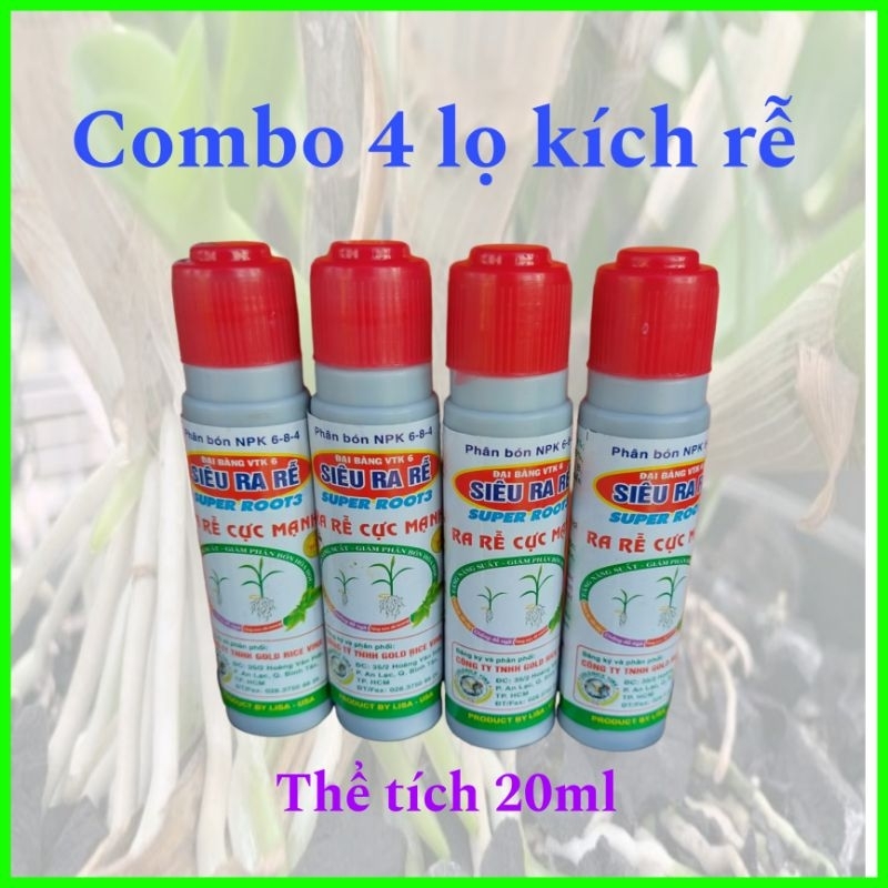 Combo 4 lọ kích rễ Root 3. Ra rễ cực mạnh