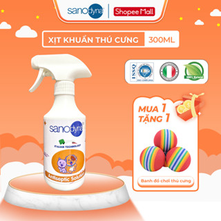 Xịt Khử Mùi, Vệ Sinh Cho Thú Cưng Sanodyna Pet 300ml Diệt Khuẩn Đồ Chơi, Nước Tiểu, Chuồng Chó Mèo