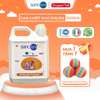  Dung Dịch Khử Mùi Chuồng Chậu Cát Nước Tiểu Thú Cưng Chó Mèo Hamster Chim Sanodyna Pet Can Chiết 2L 