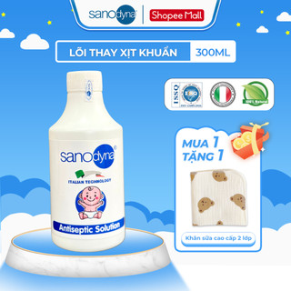  Lõi Thay Chai Xịt Kháng Khuẩn Sanodyna Baby Vệ Sinh Tay Chân Đồ Chơi Đồ Dùng An Toàn Cho Bé 300ml 