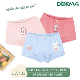 Set 3 quần chip đùi bé gái Dokma