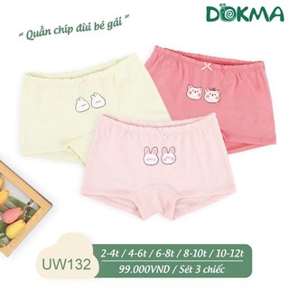Set 3 quần chip đùi bé gái Dokma