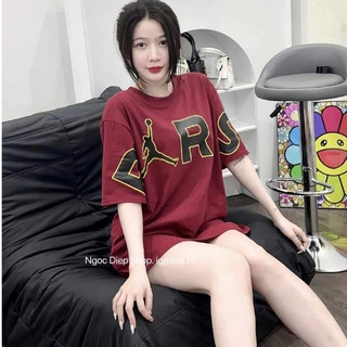 Áo thun nữ tay lỡ chất cotton khô 3158 in chữ PARIS  phong cách Hàn Quốc CAMASTORE M1257