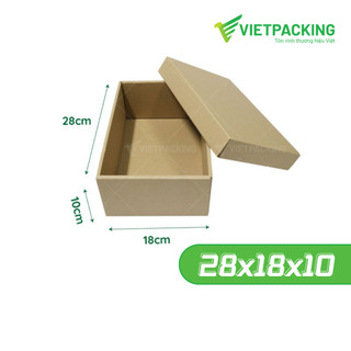 Combo 20 Hộp Carton Nắp Rời 28x18x10 hộp âm dương đựng giày dép nữ đẹp, cứng cáp