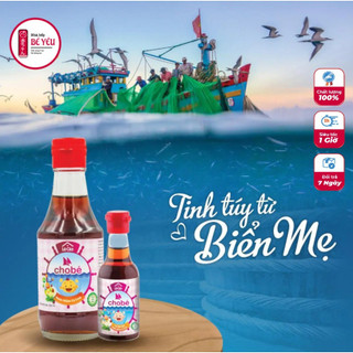 Nước mắm cá cơm than lê gia 60ml cho bé