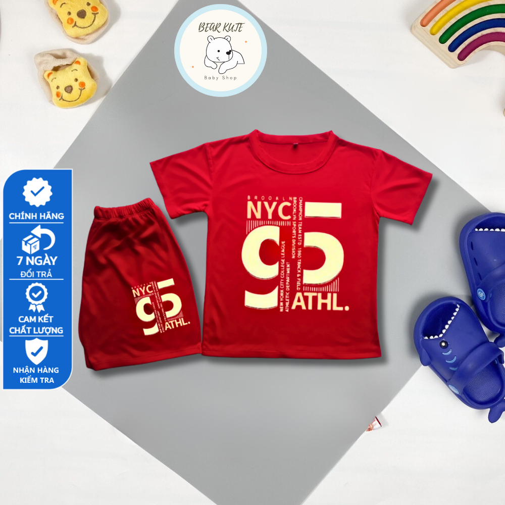 BEAR SHOP Bộ cộc tay cho bé   - Họa tiết dễ thương, chất liệu co dãn, thoáng mát