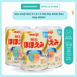 Sữa Meiji nội địa Nhật số 0-1, Sữa Meiji dành cho trẻ Hộp 800Gr - Marsshopvietnam