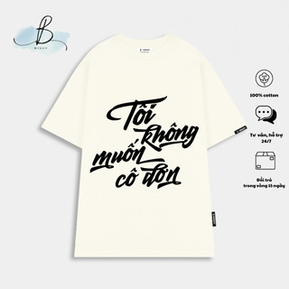 Áo Thun Alone~ Local Brand BWINDY Phong Cách Unisex Tay Lỡ Form Rộng Cổ Tròn Oversize Cotton 100%