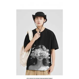 Áo Thun My Girl~ Local Brand BWINDY Phong Cách Unisex Tay Lỡ Form Rộng Cổ Tròn Oversize Cotton 100%