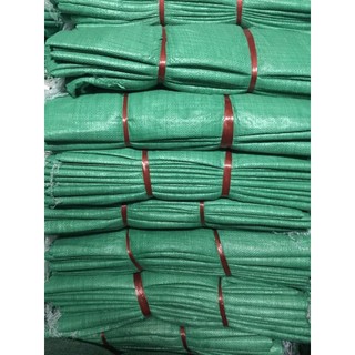 Lốc 10 bao tải dứa đóng hàng - bao tải xanh pp - đủ kích thước - hàng mới 100%