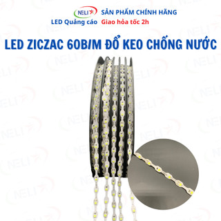  Led ziczac 12V 60D cuộn 50m led phủ keo chống nước thi công chữ led quảng cáo nhanh 