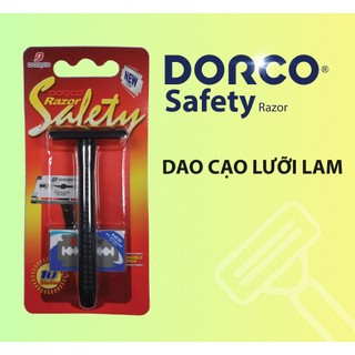 Dao cạo râu lưỡi lam cao cấp DORCO Safety Razor + 10 lưỡi lam thay thế