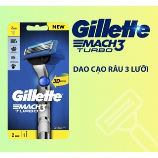 Dao cạo râu gillette mach 3 turbo 3d