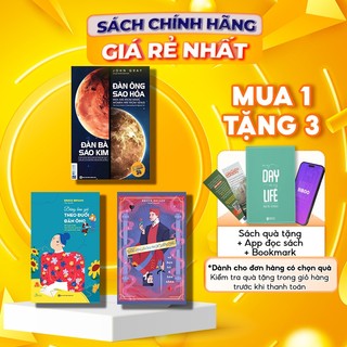 Bộ 3 sách: đàn ông sao hỏa đàn bà sao kim, đàn ông bóc phốt đàn ông, đừng bao giờ theo đuổi đàn ông