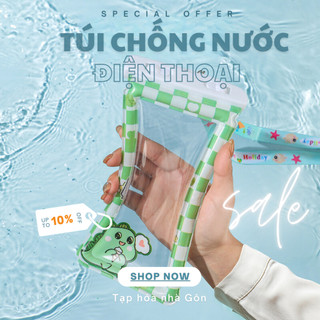 Túi chống nước điện thoại có phao nổi thích hợp du lịch,đi bơi, đi biển. Túi đựng điện thoại Tạp hóa nhà Gôn