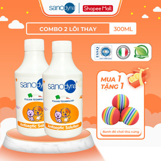  Combo Lõi Thay Xịt Diệt Khuẩn Khử Mùi Đồ Dùng Chậu Cát Cho Thú Cưng Sanodyna Pet  2 bình x 300ml  