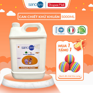  Dung Dịch Diệt Khuẩn Chống Nấm Khử Mùi Chuồng Đồ Chơi Nước Tiểu Chó Mèo Sanodyna Pet Can Chiết 5L 