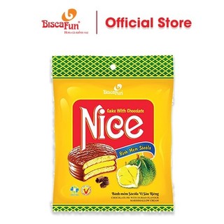 Bánh mềm sôcôla nice biscafun vị sầu riêng túi 200g