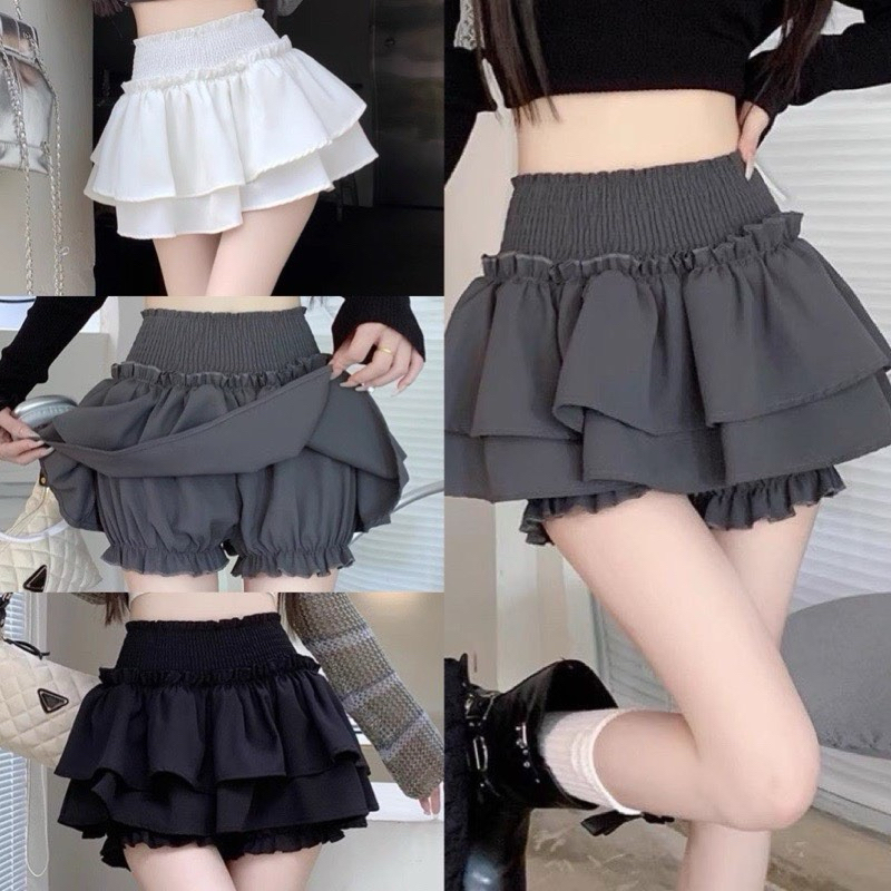 CHÂN VÁY HAI TẦNG BÈO CÔNG CHÚA HÓT  V093