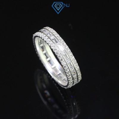 Nhẫn bạc nam 925 bản tròn đính đá phong cách cá tính NNA0554 - Trang Sức TNJ