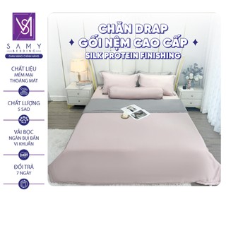 Bộ Chăn Ga Gối Lụa Tencel Coolsilk SAMY BEDDING Sang Trọng Cao Cấp Mềm Mịn Thoáng Mát