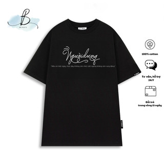 Áo Thun Người Dưng~ Local Brand BWINDY Phong Cách Unisex Tay Lỡ Form Rộng Cổ Tròn Oversize Cotton 100%