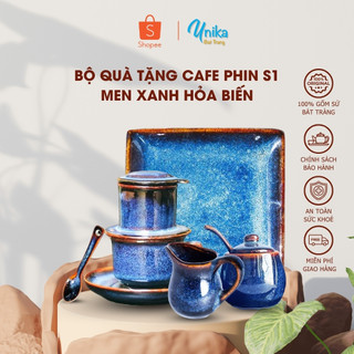Bộ Quà Tặng Cà Phê Phin  (S1) - Qùa Tặng Độc Đáo, Ý Nghĩa - GỐM BAT TRANG