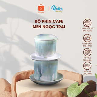 Phin Cafe Men Hỏa Biến Ngoc Trai - Phin Cafe Gốm Sứ Màu Ngọc Trai Đẳng Cấp - Gốm Sứ Cao Cấp Bát Tràng
