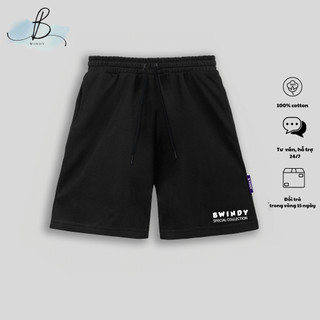 Quần Thun Ngố Nam Special collection Bwindy Short Nỉ Đùi Dày Dặn Có Túi Kèm Dây Rút