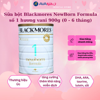 Sữa bột Blackmores NewBorn Formula số 1 hương vani 900g