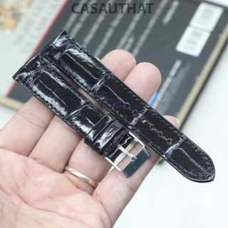 Dây Đồng Hồ Nam Nữ, Dây Da Cá Sấu Gắn Chốt Thông Minh Kèm Khóa, Đủ Size 16-18-19-20-21-22-24 có bảo hành