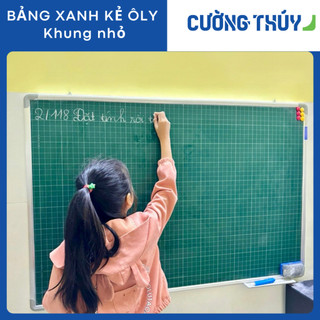 Bảng kẻ ô ly , KT : 60x100cm dòng Sandard - Bảng Cường Thúy ( Tặng kèm hộp phấn, nam châm, bông lau)