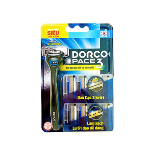 Dao cạo râu 3 lưỡi dorco pace 3 tiết kiệm - k2v shop