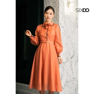 Đầm voan phối viền đen SIXDO