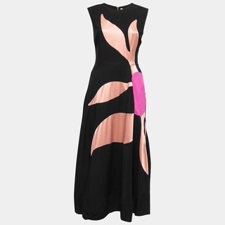 ĐẦM T3D FLORAL SLEEVELESS IN BLACK