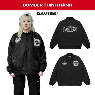Áo khoác bomber from rộng DAVIES nữ nam dù hai lớp local brand Tactical Jacket | D27-AK1