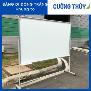 Bảng di động trắng, KT: 80x120cm, 100x120cm dòng Standard - Bảng Cường Thúy (Tặng kèm bút lông,nam châm,bông lau)