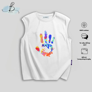 Áo Ba Lỗ Nam BL06 In Họa Tiết Local Brand BWindy Tank Top Nam Chất Vải Cotton Dày Dặn Thoải Mái
