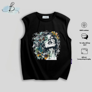 Áo Ba Lỗ Nam BL07 In Họa Tiết Local Brand BWindy Tank Top Nam Chất Vải Cotton Dày Dặn Thoải Mái