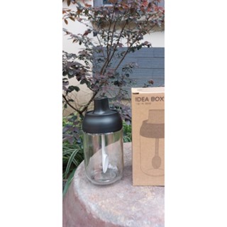 2 Lọ đựng gia vị - Hũ đựng gia vị thủy tinh kèm thìa cao cấp