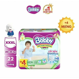 Bỉm Quần Bobby S44, M40, L36, XL32, XXL28, XXXL22