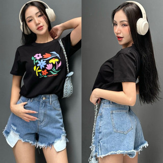 Quần short jean nữ rách TiQi Jeans S1-324
