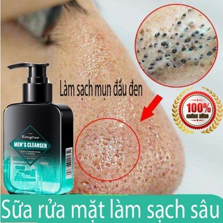 Sữa Rửa Mặt Nam Da Dầu Mụn 160g Ngừa Mụn Dưỡng Ẩm Acne Care Moisturizing Facial Washing Men's facial cleanser