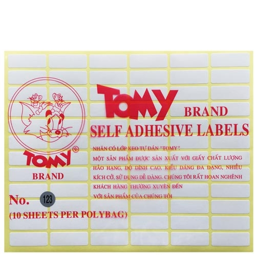 Giấy Decal Tomy A5 nhiều số