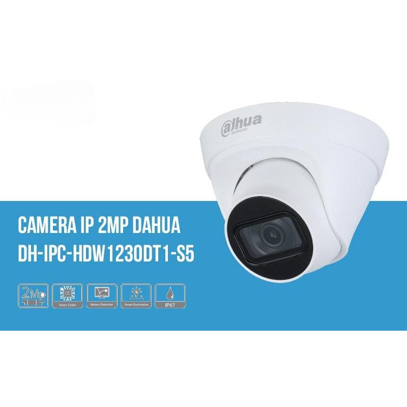 [ Chính Hãng ] Camera Quan Sát IP 2MP Dahua DH-IPC-HDW1230DT1-S5