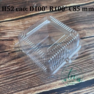 100 hộp nhựa trong H52 cao