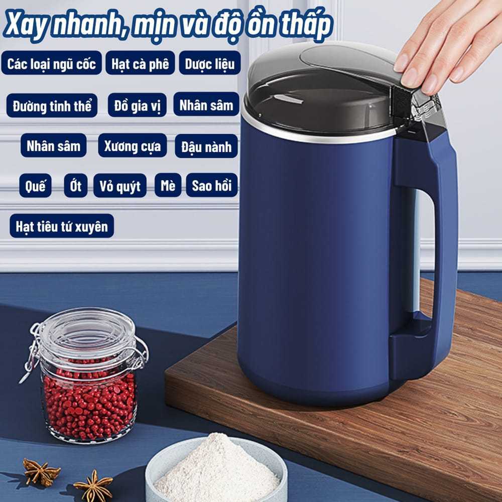Máy xay bột khô cầm tay NM-8600 màu xanh 300W và Máy Xay Bột Khô Mini Cầm Tay Grinder 150W